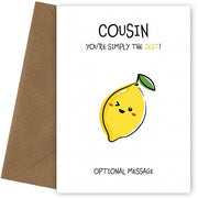 Fruit Pun Birthday Day Card for Cousin - Simply the Best