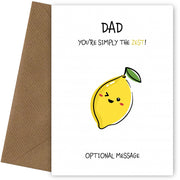 Fruit Pun Birthday Day Card for Dad - Simply the Best
