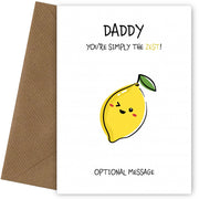 Fruit Pun Birthday Day Card for Daddy - Simply the Best