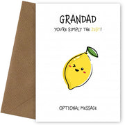 Fruit Pun Birthday Day Card for Grandad - Simply the Best