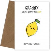 Fruit Pun Birthday Day Card for Granny - Simply the Best