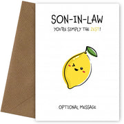 Fruit Pun Birthday Day Card for Son-in-law - Simply the Best