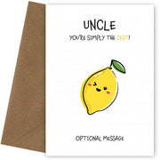 Fruit Pun Birthday Day Card for Uncle - Simply the Best