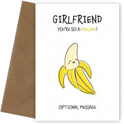 Fruit Pun Birthday Day Card for Girlfriend - You're So Appealing 