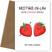 Fruit Pun Birthday Day Card for Brother-in-law - So Very Special