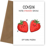 Fruit Pun Birthday Day Card for Cousin - So Very Special