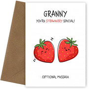 Fruit Pun Birthday Day Card for Granny - So Very Special