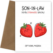 Fruit Pun Birthday Day Card for Son-in-law - So Very Special