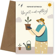 Gardening Birthday Card - Funny Birthday Cards for Women 50th 60th 70th