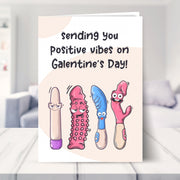 galentines day cards funny shown in a living room