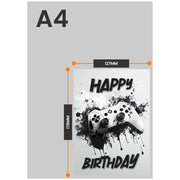 The size of this brother birthday cards kids is 7 x 5" when folded