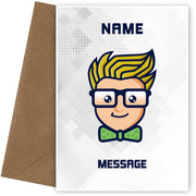 Personalised Gaming Card - Little Gamer Geek