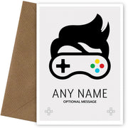 Personalised Gamer Card - Controller Style Glasses