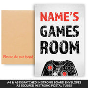 Gamers Games Room - Gaming Print