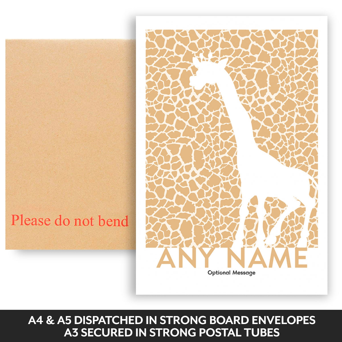 Dispatched in strong board backed envelopes