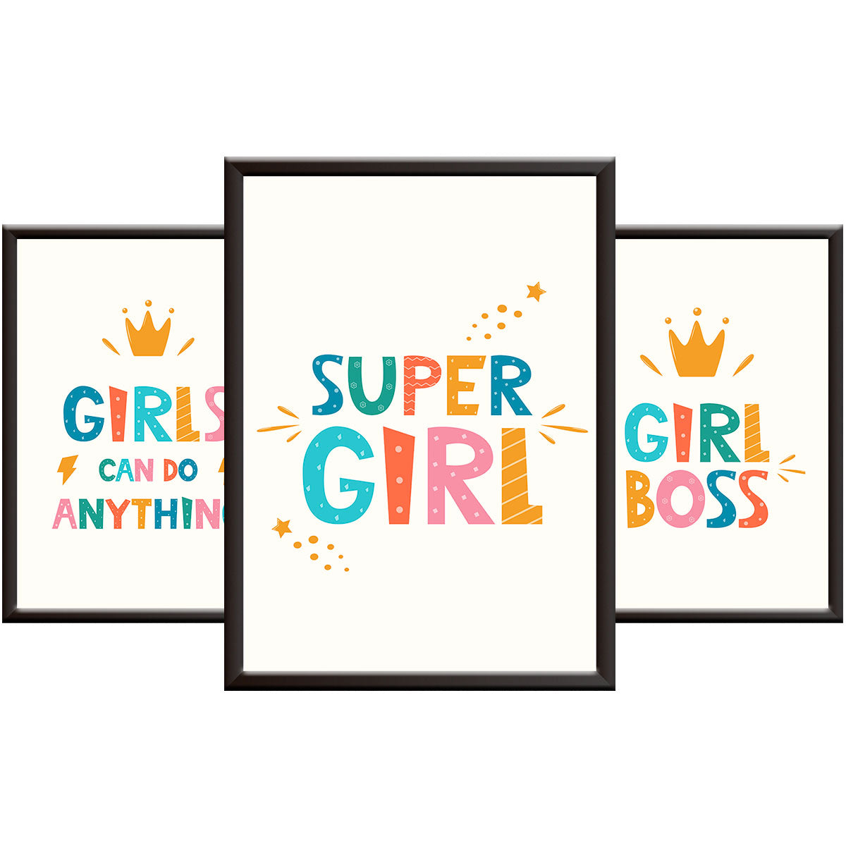 3 Positive Quote Posters for Girls Bedroom Walls - Girl Power Prints