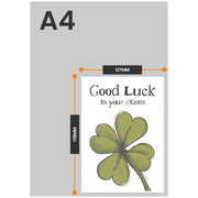 The size of this 4 leaf clover card is 7 x 5" when folded