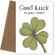 Good Luck in Your Exams Card for Student - SATS GCSE Uni - You Got This!