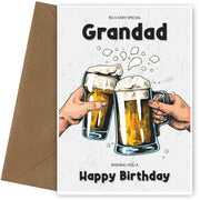 Grandad Birthday Card for Him on His 40th 50th 60th 70th Birthday and more