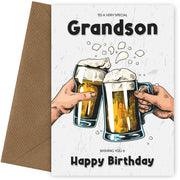 Grandson Birthday Card for Him on His 18th 19th 20th 21st Birthday