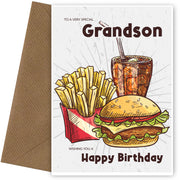 Grandson Birthday Card for Child, Adult on his 10th 11th 12th 13th 16th Birthday