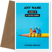 Personalised Hands Up Card