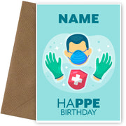 Personalised Happy Birthday Card - PPE Supplies