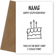 Happy 100th Birthday Card - Best Card I Could Find!