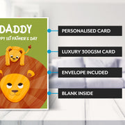 Main features of this fathers day card for new dad