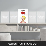 40th birthday card nanny that stand out
