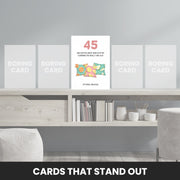 happy 45th birthday card male that stand out
