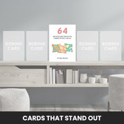 happy 64th birthday card male that stand out