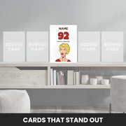 92nd birthday card nanny that stand out