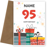 Happy 95th Birthday Card - Fun Presents Design
