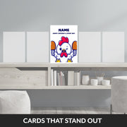 chicken and lickin card that stand out