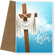 Religious Easter Card for Friends & Family | He is Risen