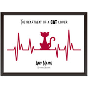 Personalised Heartbeat of a Cat Lover