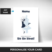 What can be personalised on this christmas card for her