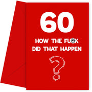 Funny 60th Birthday Card - How Did That Happen?