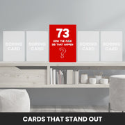 73rd birthday card male that stand out