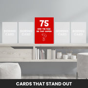 75th birthday card male that stand out