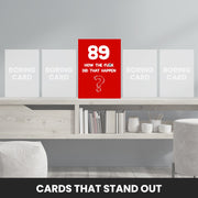 89th birthday card male that stand out