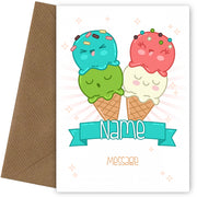 Personalised Ice-Cream Card