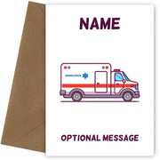 Ambulance Greetings Card