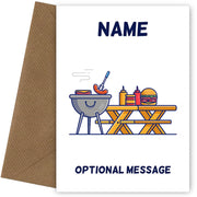 BBQ Barbecue Greetings Card