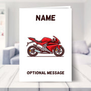 Motorbike Greetings Card