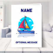 Sailing Boat Greetings Card