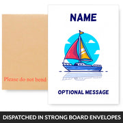 Sailing Boat Greetings Card