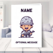 Soldier Greetings Card