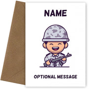 Soldier Greetings Card